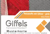 Musterkarte Netzstoff - Fishnet mit Glitzer
