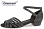 Preview: schwarze Diamant Tanzschuhe mit einem Blockabsatz