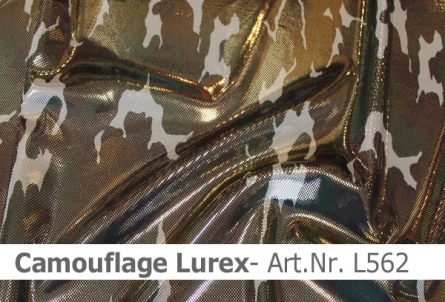Preview: Lycra - Design Camouflage mit Lurex
