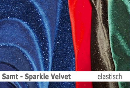 Preview: Samt/ Sparkle Velvet - elastisch