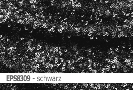 Preview: elastischer Paillettenstoff - Netzstoff mit aufgenähten Pailletten