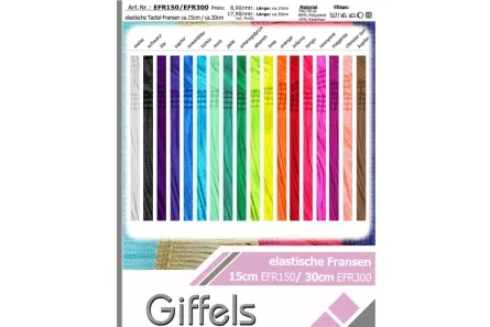 elastische Tactel-Franse 30cm