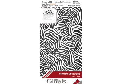 Preview: Lycra - Design Zebra