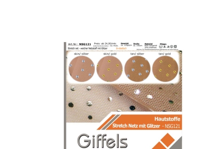 Preview: Stretch net mit Glitzer - weicher Netzstoff