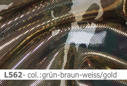 Preview: Lycra - Design Camouflage mit Lurex
