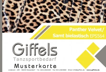 Musterkarte - Panther Velvet - Samt bi-elastisch EPS564