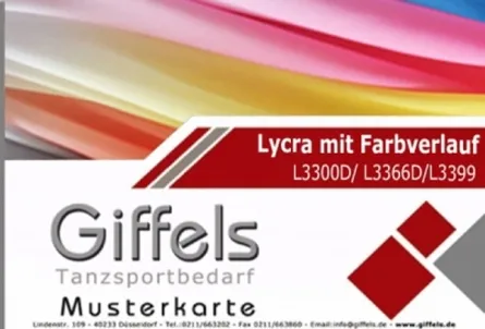 Musterkarte - Lycra mit Farbverlauf