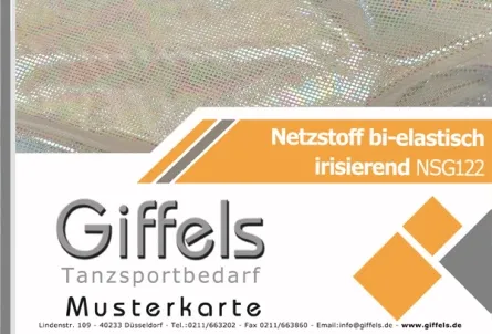 Musterkarte - Netzstoff irisierend NSG122