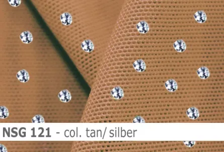 Stretch net mit Glitzer - weicher Netzstoff