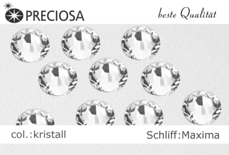 Preview: Preciosa MAXIMA HOTFIX Strass SS16/Ø:3,9mm - kristall