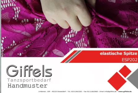 Handmuster - elastische Spitze ESP202