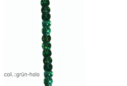 Preview: Holo Paillettenband 1reihig
