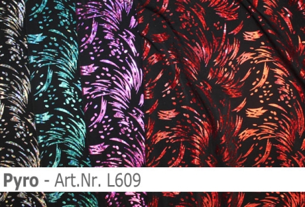 Preview: Lycra Design Pyro mit Hologramm - L609