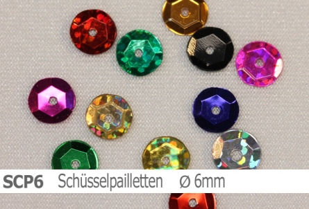 Preview: Schüsselpailletten - 6mm