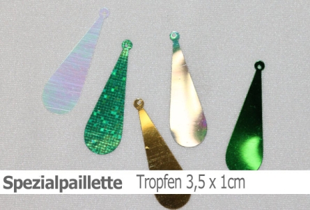 Preview: Spezialpailletten - Tropfen