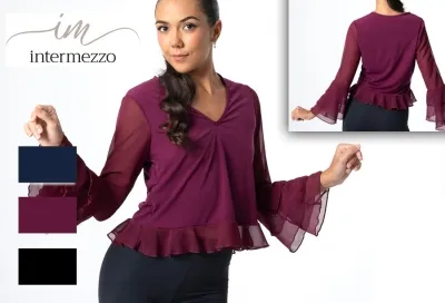 Bluse mit V-Ausschnitt - Art.6671