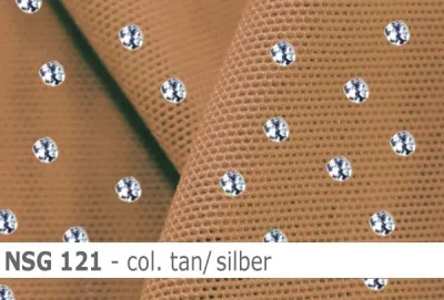 Stretch net - weicher Netzstoff mit Pailletten