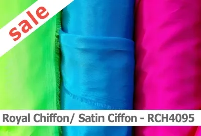 weicher, leicht fallender und glänzender Chiffon in bester Qualität.