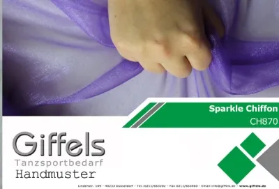 Sparkle Chiffon-Handmuster