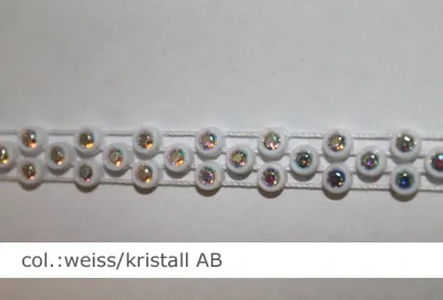 Strassband 3reihig - kristallAB